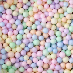 緩衝材 手芸 プレゼント 10g パステルカラー デコレーション 発泡ビーズ 発泡スチロール球 (4～6mm) カラフル HappyHome