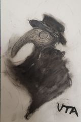 絵画 一点物 ポストカード ペスト医師 作:東雲 謳