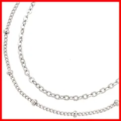 ミニボール シンプル チェーン 2連 アンクレット レディース a0001