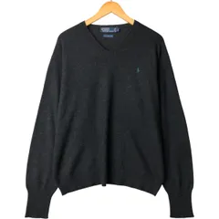 古着 ラルフローレン Ralph Lauren POLO by Ralph Lauren Vネック ラムウールニットセーター メンズL相当/eaa591664