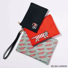 【中古】バッグ LISA LARSON ねこのマイキー ストラップ付きポーチセット GLOW(グロー) 2025年9月号 別冊付録