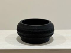 【3個セット＋B級品】3Dプリント鉢(ブラック) 〈多肉植物や観葉植物に！発根管理にも最適〉