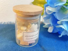 No. 134魔法の小瓶〜紫陽花のドライとパステルカラーの可愛いキャンドル