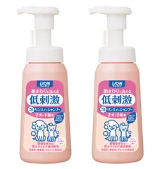 新品 【泡タイプ】ライオン ペットキレイ 顔まわりも洗える泡リンスインシャンプー 子犬・子猫用 230mLx2個パック (まとめ買い) LIONのサムネイル