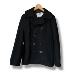 【極美品 USA製】ショット 740N PEA ジャケット Pコート 黒 46 Schott N.Y.C ショット SCHOTT 740 メンズ ウール ダブル