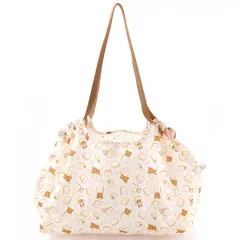 【中古】雑貨 総柄 巾着型BIGお買い物バッグ 「リラックマ」 すてきな奥さん 2022年新春1月号 付録