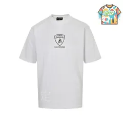 【今日WTO】Balenciaga 2025SS ランボルギーニ コラボプリント T シャツ-VU53