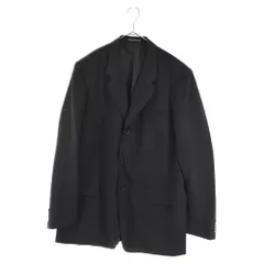Yohji Yamamoto COSTUME D'HOMME (ヨウジヤマモト コスチュームドオム) 07AW 3B ウールシングルジャケット 2タック テーパードスラックスパンツ ブラック HX-J88-140のサムネイル