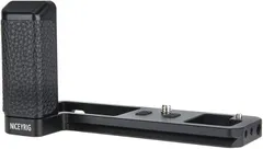 NICEYRIG 互換品 カメラケージ For FUJIFILM 富士フイルムX-T4専用L型ブラケット レザーハンドグリップ クイックリリースプレートArca-Swiss標準に対応 横縦撮影 バリアングル撮影対応ー 単品ー387(ブラック)