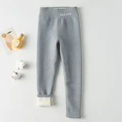 ☆ グレー ☆ 130cm ☆ 裏起毛 レギンス キッズ pkytreui01 裏起毛 レギンス キッズ レギンスパンツ レギパン ズボン 長ズボン ロングパンツ 子供服 子ども服 こども服 厚手 ハイウエスト 刺繍 コットン 女の子 男の子