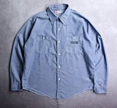 【PARMANENT PRESS】70年代 ビンテージ シャンブレーシャツ EASTERN ワークシャツ プリズナーシャツ XLサイズ