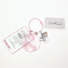 トムとジェリー チェキ&バッジホルダー ピンク タフィー 推し活 キーホルダー