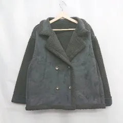 ◇ ⊇ moment　＋　モーメントプラス ボア系 長袖 ショートダウンコート サイズL ブラック系 レディース E  【1505130012125】