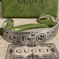 新品未使用 GUCCI  グッチ タイガーヘッドバングル キャットブレスレット 17