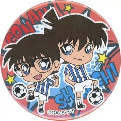 コナンプラザ ジュエリーハート缶バッジ 工藤新一 - メルカリ