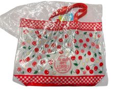 【在庫限り】 SHO-BI バケットバッグ <チェリー> 28cm プール 海 ビニールバッグ 学校 スイミング