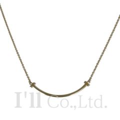 Tiffany&Co.　ティファニー　Tスマイル　ネックレス　スモール　60011679　750YG　ブランドジュエリー　アクセサリー　ペンダント　Tモチーフ　Au750　750イエローゴールド　K18　18金　レディース【中古】【74578】