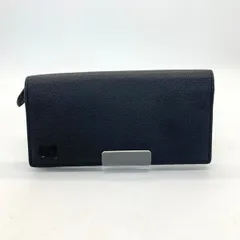 Burberry 8062692 A1189 CAVENDISH TBロゴ 長財布 ロングウォレット 二つ折り かぶせ蓋 レザー 革 メンズ  ブラック バーバリー DF13772■