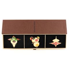 【LOUIS VUITTON】ルイ・ヴィトン フラワーハットマン/パンダ/オニオンヘッド takashi murakami M92595 金メッキ ゴールド レディース バレッタ