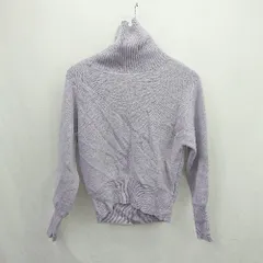 ◇ ⊇ UNITED ARROWS タートルネック ミドルゲージ ウール100% 長袖 ニット サイズ表記なし ラベンダー系 レディース E  【1507030016371】