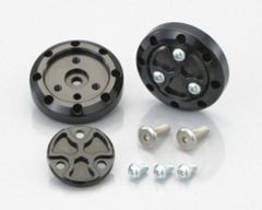 【新着商品】ブラックアルマイト シグナスX/シグナスX-SR 557-0415010 サイドマーカープレートセット キタコ(KITACO)