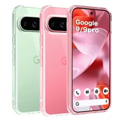【数量限定】/9 9 9 Pro Pro 9 グーグルピクセル ワイヤレス充電対応 黄変防止 ケース ケース スマホケース ケース Pixel9 2重構造 TPUバンパー + PC背面 衝撃吸収 保護カバー MIL規格取得 クリア Pixel Pixel Goのサムネイル