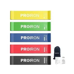 PROIRON エクササイズバンド レジスタンスバンド トレーニング チューブ ゴムバンド 強度別 美尻 筋トレ ダイエット リハビリ 収納袋付き