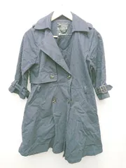 ◇ ◎ MAISON DE REEFUR メゾンドリーファー 薄手 ウール100% 長袖 トレンチコート 表記なし ネイビー レディース P  【1405090018833】のサムネイル