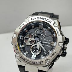01w-4113 カシオ CASIO  G-SHOCK  GST-B100 箱あり ソーラー充電 アナログ 樹脂バンド メンズ 腕時計 動作確認済み  GST-B100  【中古品】