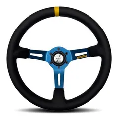 トラック　 大口径48πMOMO ステアリング 本体 3スポーク ブラックレザー トラック 大口径48πMOMO ステアリング 本体 3スポーク ブラック