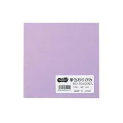 （まとめ） TANOSEE 単色おりがみ ふじ 1パック（20枚） 〔×60セット〕