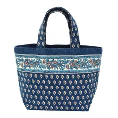 ☆ ネイビー ☆ キャンバスバッグ アヴィニヨンボーダー トートバッグ キャンバスバッグ ミニ キャンバスバック トートバック トート 手提げ 手提げバッグ 手提げバック ミニバッグ ミニバック ミニトート 小さめ 小さい キャンバス 綿 コットン 柄