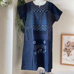 久留米絣 ワンピース④ ハンドメイド - メルカリ