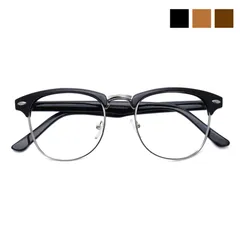 クラブマスター型001 | 伊達メガネ UVレンズ | メンズ・レディース兼用