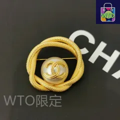 【今日特価】CHANEL 最新モデル パール ヒモ アルファベット リング ブローチ 送料無料！在庫限定セール価格