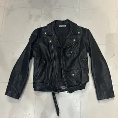 beautiful people ビューティフルピープル 1440402401 shrink leather riders jacket ライダースジャケット ブラック size:150 【中目黒A06】