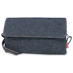 NeedNetwork スマホポーチ レディース 岡山デニム ショルダーバッグ スマホポシェット 携帯ポーチ インディゴブルー