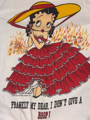 80s 90s Betty boop  ベティちゃん　ベティ•プープ  超激レア　スペシャル　両面プリント　ビッグサイズ　ビッグプリント