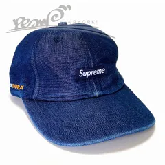 送料無料 メンズ キャップ ブルー Supreme シュプリーム Cordura Denim Small Box 6-Panel SS24H33 シュプリームコーデュラデニムスモールボックス6パネルキャップ se1274r