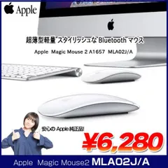 Apple アップル 純正 Magic Mouse2 マジックマウス2  MLA02J/A A1657 ワイヤレスマウス マルチタッチ Bluetooth:良品