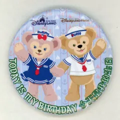 【中古】バッジ・ピンズ ダッフィー＆シェリーメイ バースデーバッジ 「Duffy and Friends-ダッフィー＆フレンズ-」 香港ディズニーランド限定