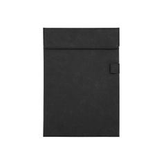 【色: 黒】Costowns 革 バインダー クリップボード A4 クリップファ