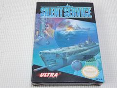 FC★SILENT SERVICE NES 海外版 北米版 端子清掃済★箱付・説明書付・ソフト付★動作確認済