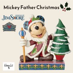 ジムショア ミッキー サンタクロース クリスマス Mickey Father Christmas JimShore 正規輸入品 プレゼント ギフト インテリア 飾り おしゃれ かわいい