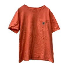 Carhartt 半袖 ロゴTシャツ L ピンク カーハート プルオーバー ルーズフィット 古着卸 アメリカ仕入 a705-5515