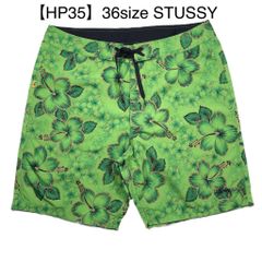 【HP35】 36size STUSSY Flower swimpants green ステューシー スイムパンツ