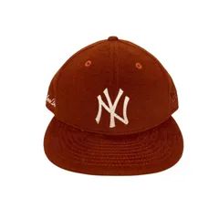 【NEW ERA】× AIME LEON DORE MOLE SKIN NY YANKEES HAT 59FIFTY LOW PROFILE CAP ORANGE ニューエラ エメレオンドレ ヤンキース キャップ