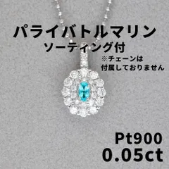 JH123☆高級 大粒パライバトルマリン0.552ct ダイヤ pt ヘッド鑑付