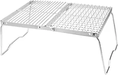 クッカースタンド グリルスタンド 五徳テーブル アウトドア キャンプ ステンレス ポータブル ガスストーブ 焚き火スタンド 折りたたみ式 収納バッグ付き