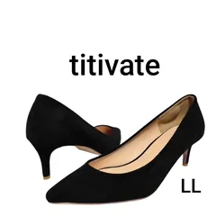 パンプス 黒  ☆titivate ティティベイト ☆LL  ビジネス  24.5cm  25cmフォーマル  卒業式  入社式
